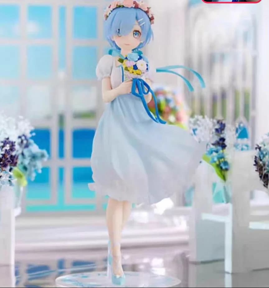 2026 ln stock Anime originale giapponese PVC Rem abito da sposa ver action figure giocattoli modello da collezione