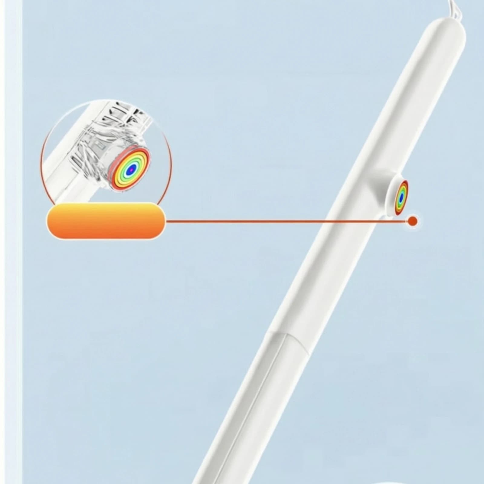 Disposable Toilet Brush Hygienic Toilet Brush with Holder Long Handle Space-Saving for Renters, Bathroom, Small Bathrooms