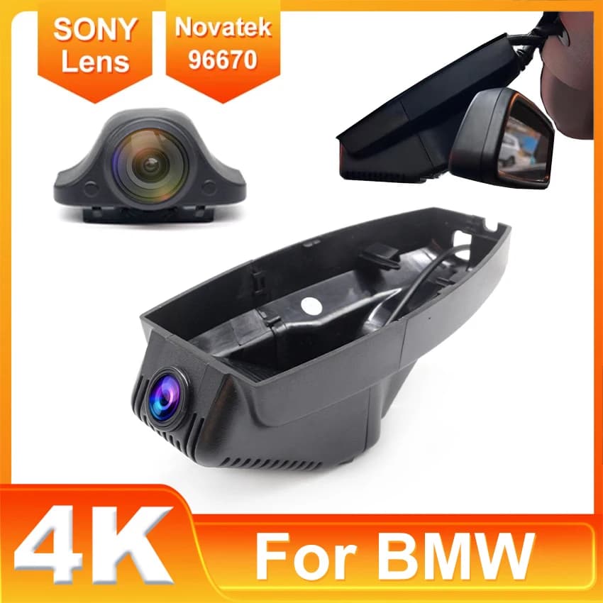 New Plug and Play 4K 2160P Wifi Car DVR Camera Dash Cam For BMW X1 X3 X5 Z4 3 Series E60 LCi E65 325i e90 e91 e84 e60 2006-2012