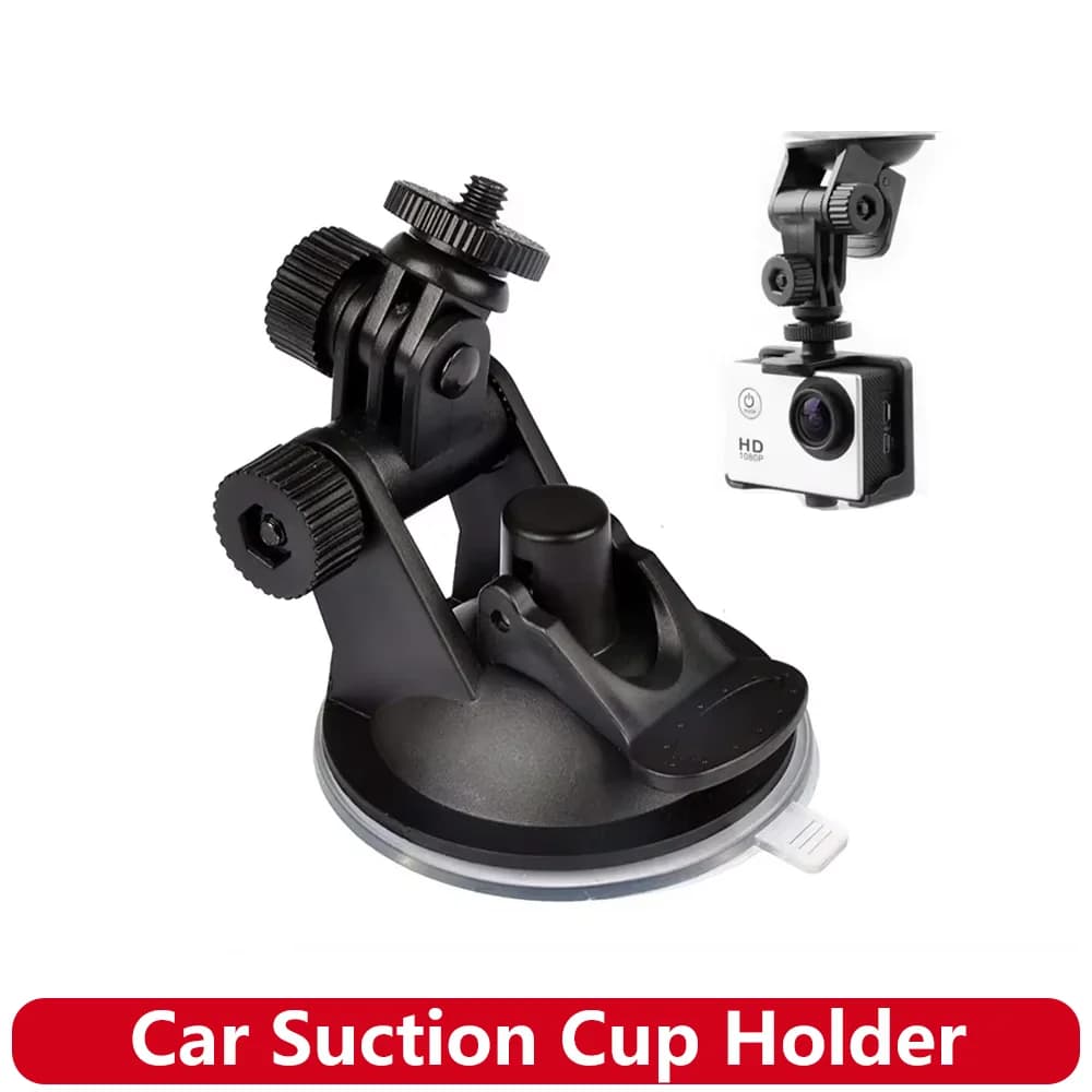 Supporto a ventosa per auto 360 ° Supporto Auto Regolabile con Vite da 1/4" per GoPro Insta360 DJI Action Camera Dash Cam Parabrezza Cruscotto