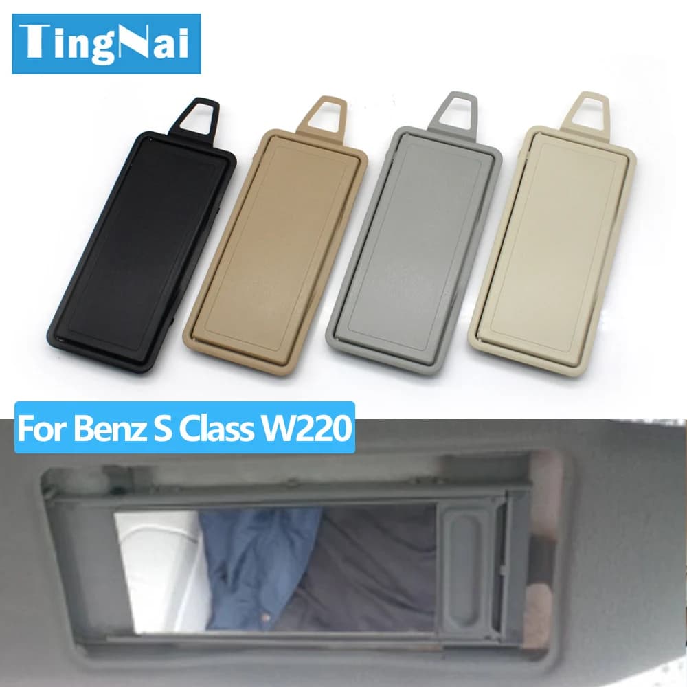 W220 Auto Visiera Parasole Interni Auto Parasole Visiera Trucco Cosmetico Copertura Dello Specchio Per Benz Classe S 1998-2002 S350 S400 S500