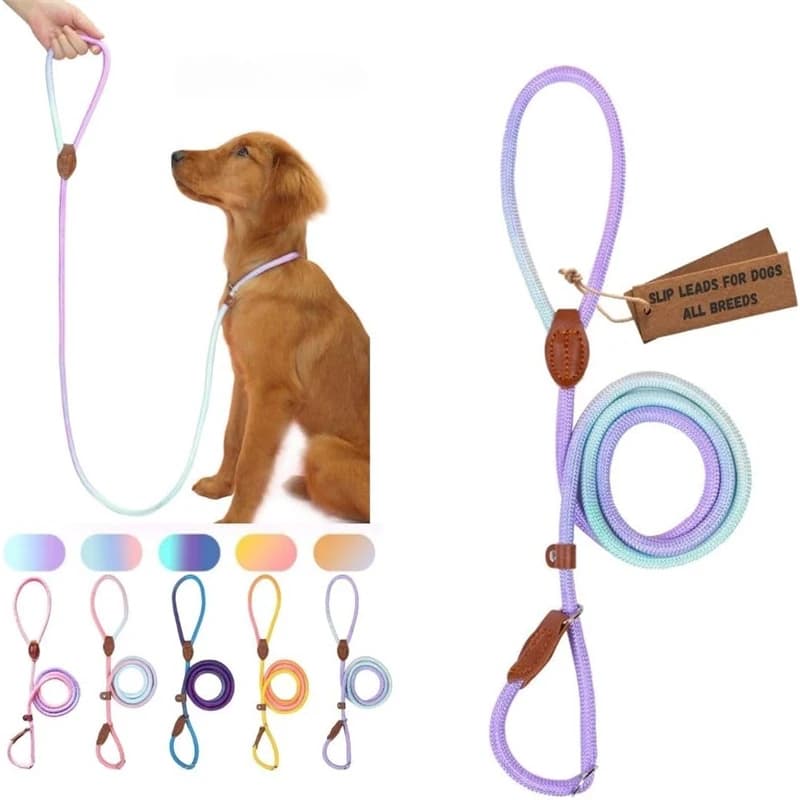Guinzagli per Cani, Guinzaglio a Strappo per Addestramento Cani, Robusto e Resistente, Intrecciato, Anti-Trazione, per Cani di Piccola, Media e Grande Taglia