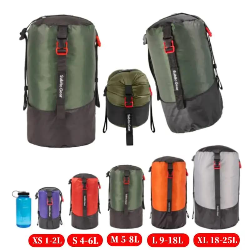 1-25L Water Resistant Compression Bag, Ultralight, for Pelo Sack, Save for Travel, Camping and Hiking
