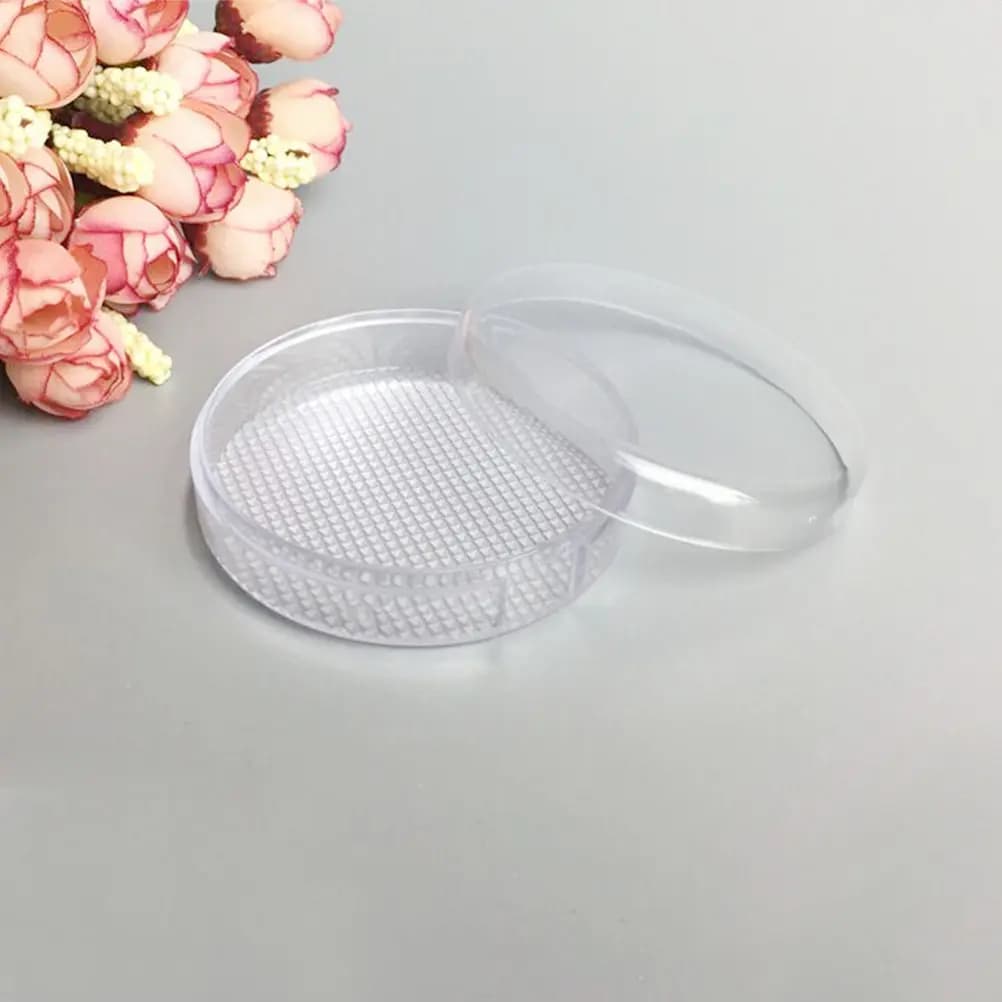 10 Pieces Vacuum Container for Puff from Makeup, Puff Compact Portatile Door, Excellent Gift Idea for Friends, Essential for Travel
