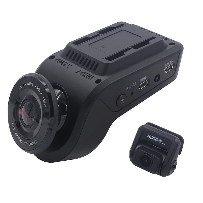 Mini telecamera da cruscotto per auto 2" 4K 2160P/1080P FHD con angolo di visione di 170 gradi per registrare video, WiFi, GPS, visione notturna, 4G.
