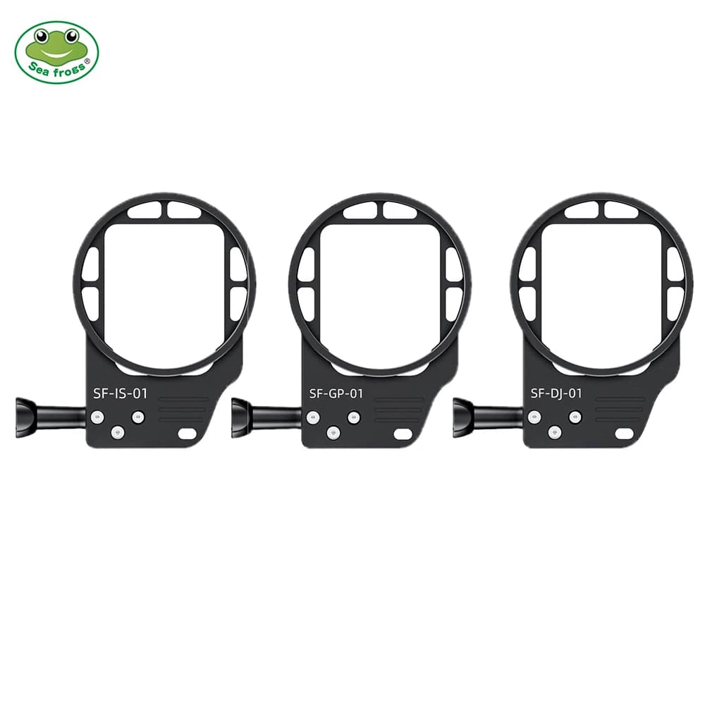 Aluminum alloy filter frame with 67 mm threaded interface for Seafrogs Insta 360 ACE 2/Seafrogs GoPro 9-13 and DJI Action 3/4/5
