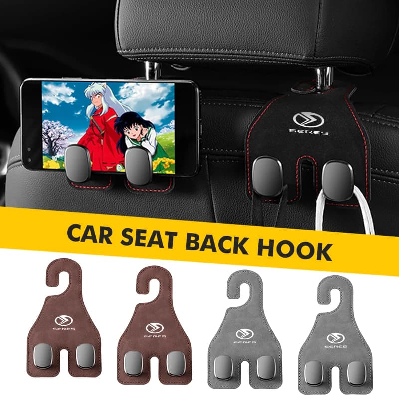 Car Seat Back Hook Hanger Pouch Clothes Hanging Fastener Clip For Seres M5 M7 2022 2023