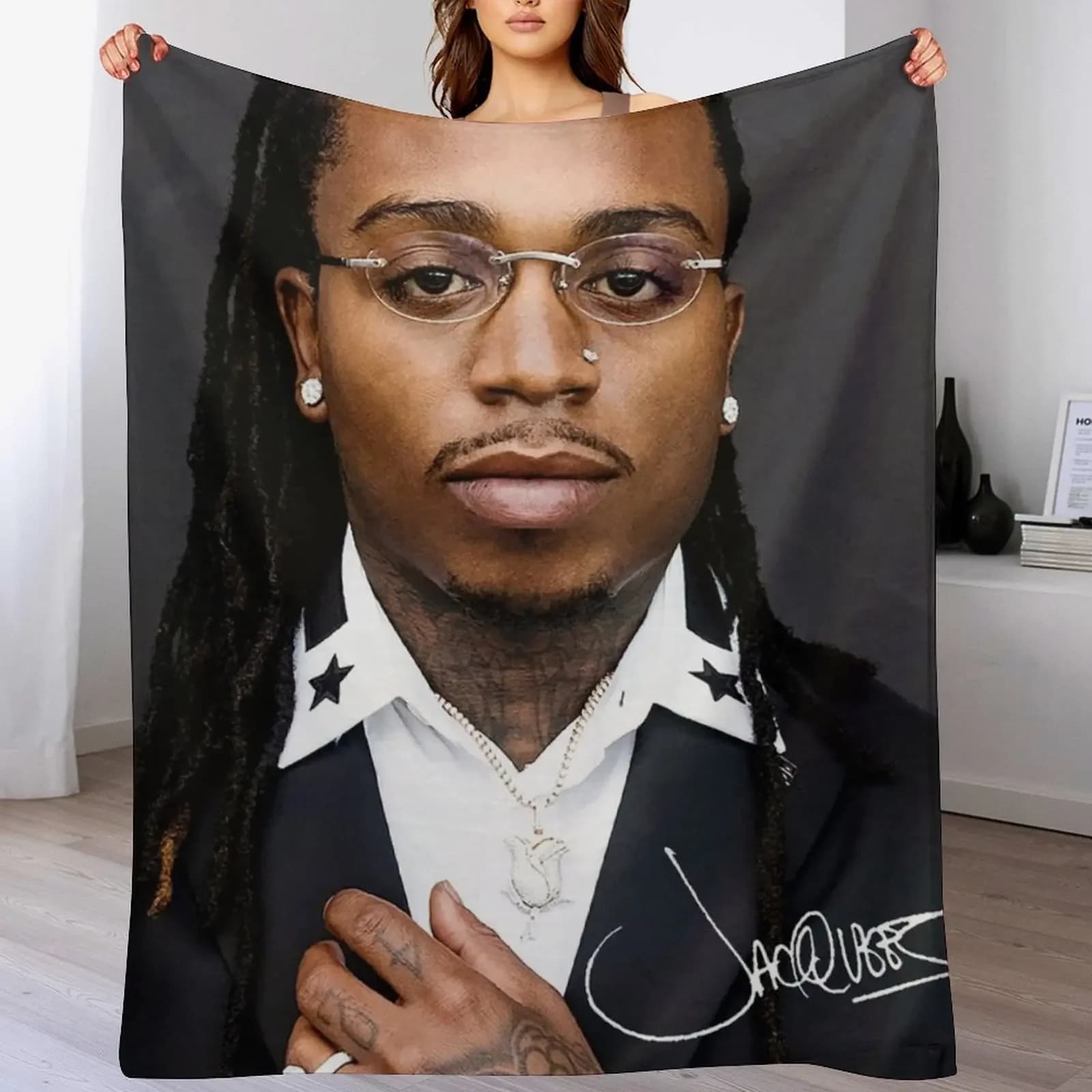 Threejaq King of R&B American Tour 2019 2020 Coperta leggera resistente alle pieghe