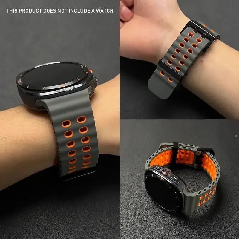 Cinturini per Samsung Galaxy Watch Ultra 47mm Accessori Marine Sport Bracciale in silicone Correa Galaxy Watch 7 Ultra Band