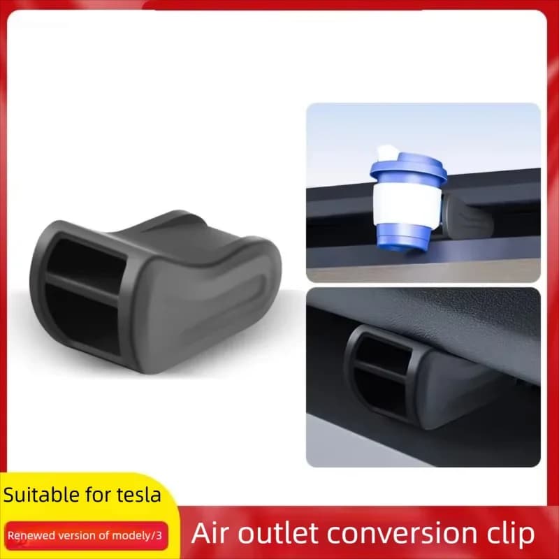 For Tesla MODEL 3 Highland Y Launch 2025 Air Freshener Adapter Air Outlet AromatherapyClip Silicone Car Air Vent Fragrance Clip