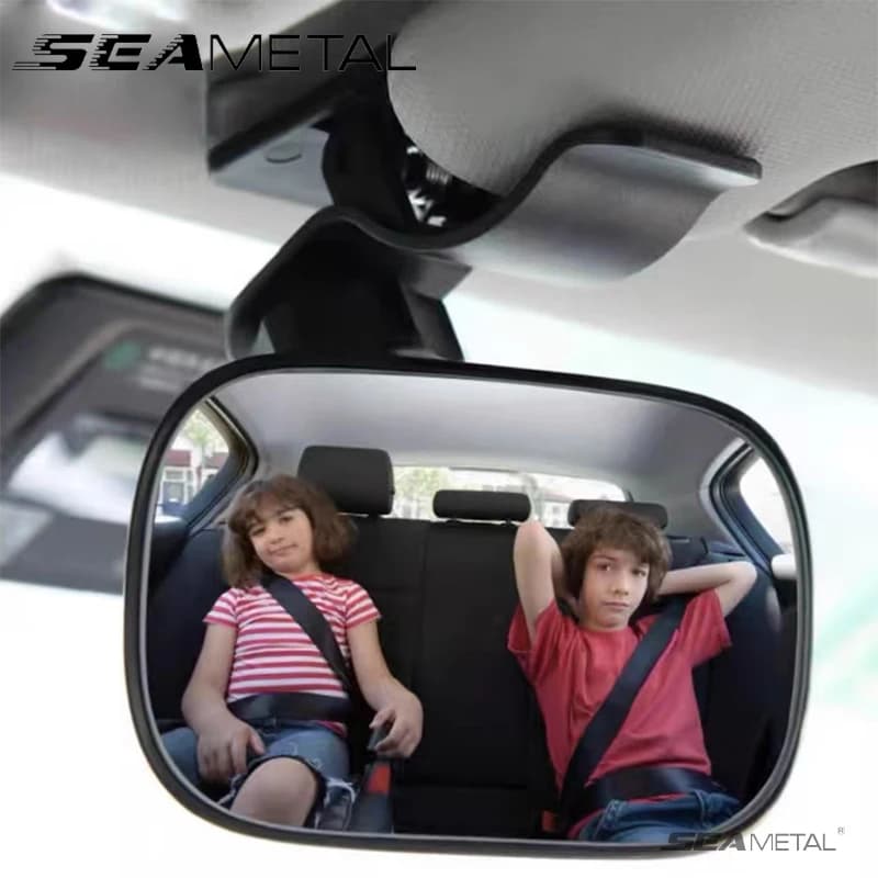 Specchio per auto per bambini SEAMTAL specchio convesso grandangolare da 120 gradi Monitor sicuro regolabile gratuito specchio per l'osservazione del sedile posteriore per bambini