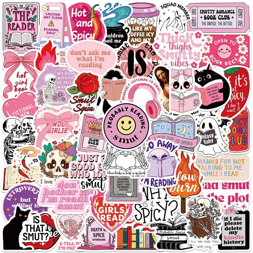 50 adesivi a tema romantico rosa con motivi di cuori dolci, decorazioni per quaderni, agenda, custodia per telefono, album, decorazioni per la scrivania