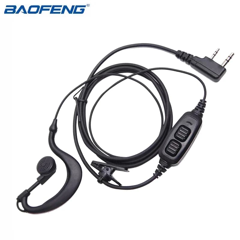 Auricolare PTT Doppio Originale Baofeng UV-82 per Walkie Talkie UV-8D UV-82HP 5R Mini GT-5, Cuffie e Accessori per Radio Bidirezionale