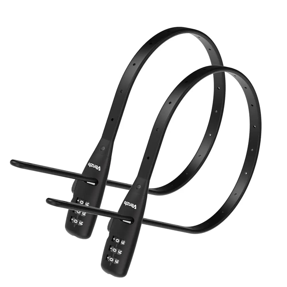 Spedizione Gratuita: Lucchetto Regolabile con Cavo, Serratura di Sicurezza a Combinazione a 3 Cifre con Nucleo in Acciaio Inox 304 per Bici, Casco, S