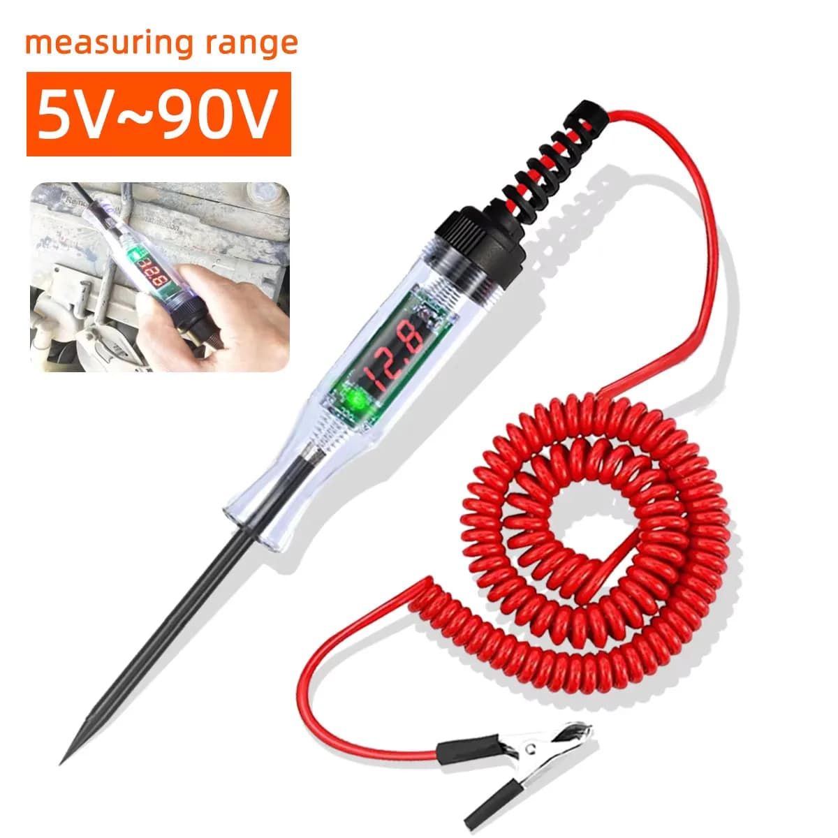 6V 12V 24V Auto Truck Self Tension Circuit Tester Auto Probe Diagnosis Pen Lampadina Test Pen Electric Measurement Tools