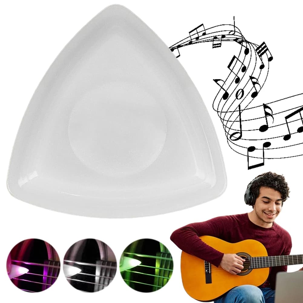 Plettro Luminoso per Chitarra, Strumento a Corda Musicale, Plettro LED Luminoso per Bassisti e Chitarristi Elettrici