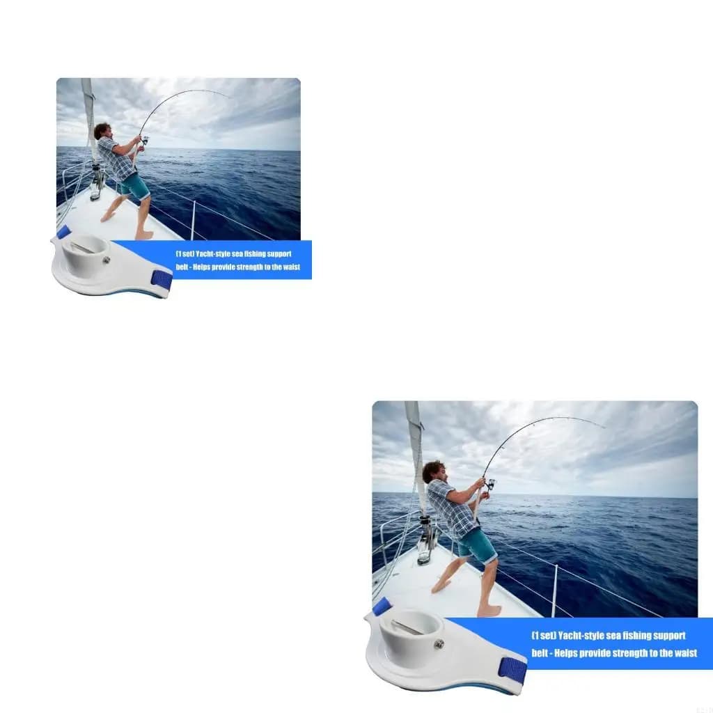 Cintura da pesca professionale per yacht, impugnatura regolabile a 360 gradi, rinforzata