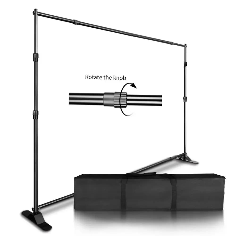 SH Frame support system with support for double crossbar background for photographic studio Video Green screen in mussola
