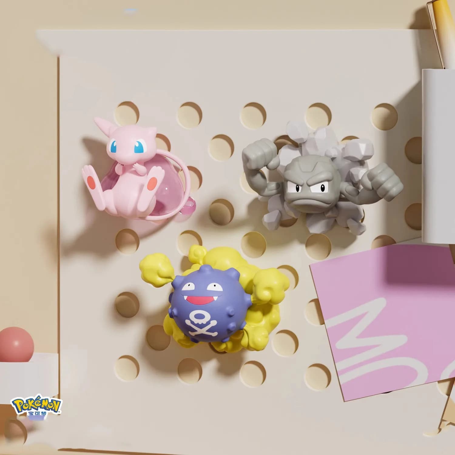 Anime Pokemon Figura Modello Stereoscopico Pikachu Psyduck Gengar Magneti da Frigo Magneti da Frigo Decorazione Giocattolo Bambola Regalo di Compleanno
