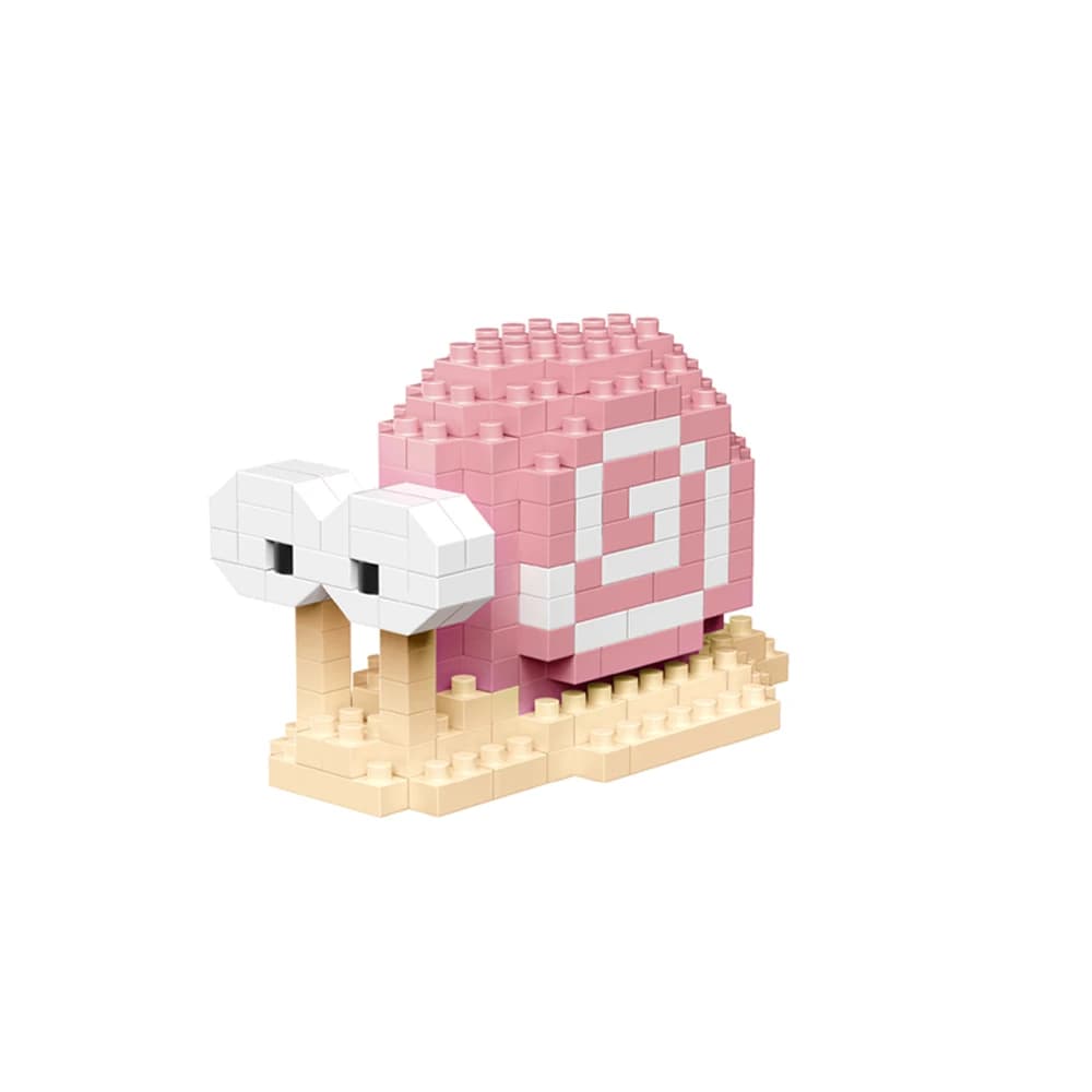 Pappagallo Puzzle Assembling Blocks Construction Toys Animal Series Model 3D Micro Mini Diamond Brick Toy for Kids Pigs Snail