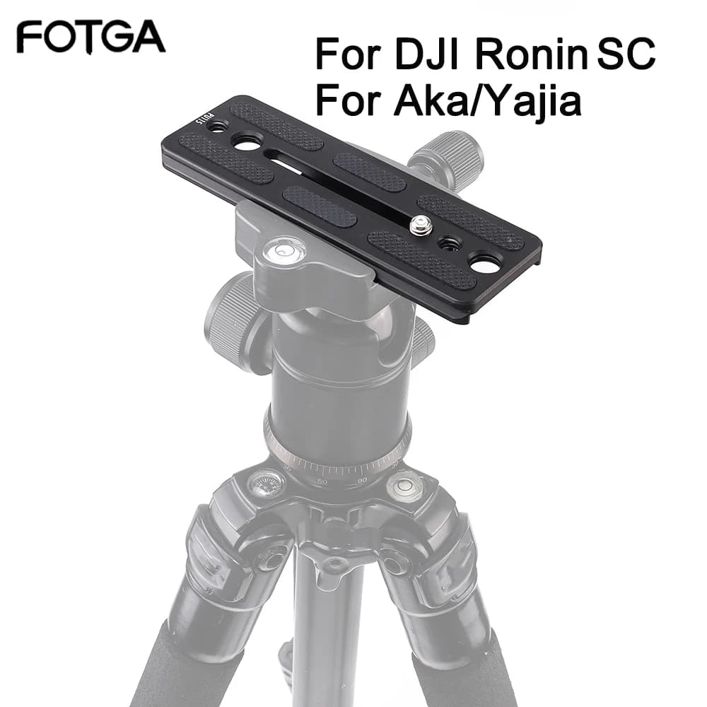 FOTGA 115mm Camera Mount Quick Release Plate For DJI Ronin SC Gimbal Stablilizer Compatible Arca Swiss Tripod Ball Head Clamp PU