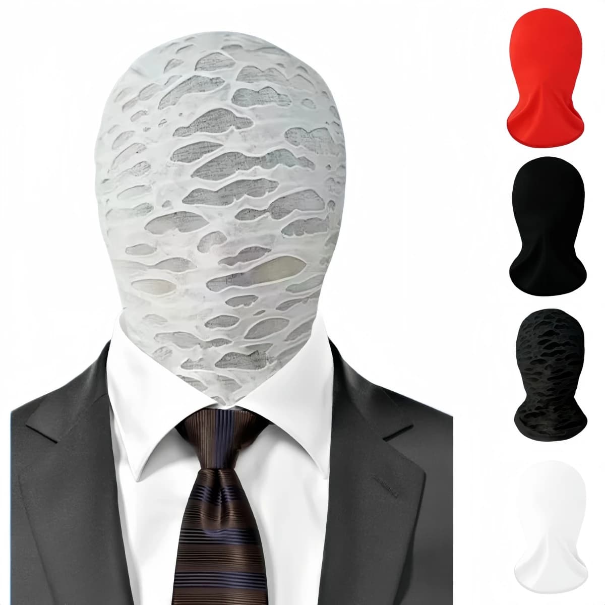 Maschera Cosplay Halloween Trasparente Elastica Sottile Effetto Ghiaccio, Bestseller, Visuale Integrale, Non Porosa e Traspirante