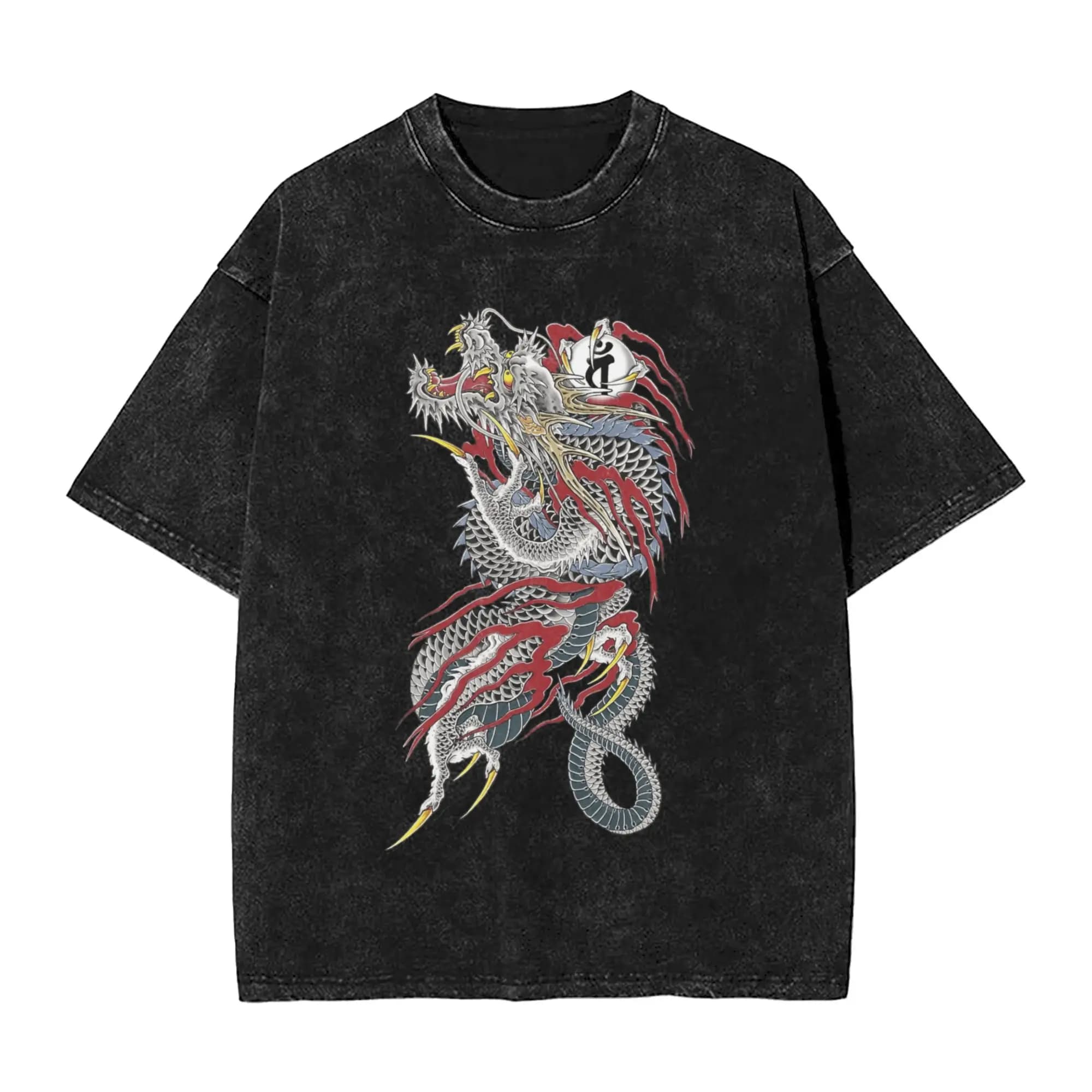 T-shirt Kazuma Kiryu Dragon Beach Game YAKUZA Y2K, T-shirt basic casual Harajuku da uomo a maniche corte, personalizzabile fai da te