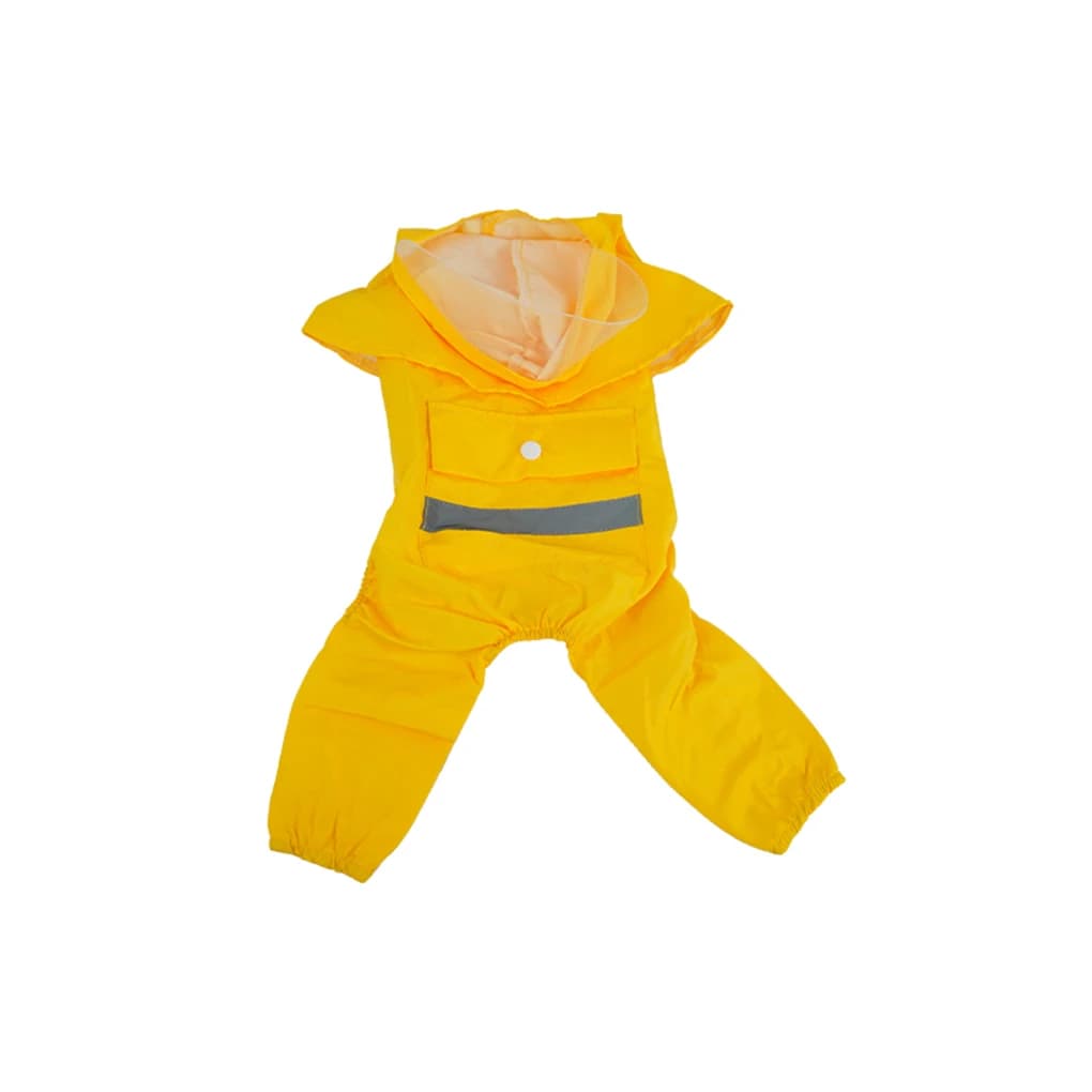 Comodo impermeabile per animali domestici Cappotto antipioggia medio grande Giacca impermeabile Abbigliamento per cuccioli da esterno alla moda Felpa con cappuccio invernale estiva S