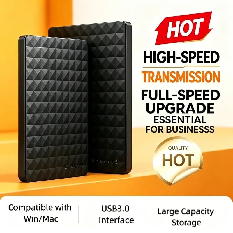 2026 For Seagate Portable External HDD 2.5 Inch USB3.0 High Speed Large Capacity Data Storage Hard Disk Hot Sale