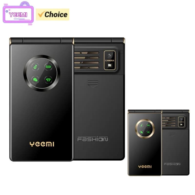 YEEMI M3-1 Flip Cellulare 2.8 pollici GSM 2G LED Luce Dual SIM 8MP Fotocamera Grande tastiera Voce forte Telefono cellulare originale