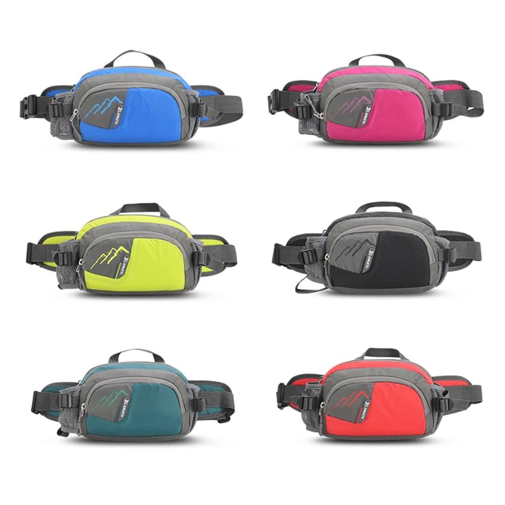 Fanny Pack Running Belt Purse Bum Bag Women Men Sling Waist Pack with Bottle Holder for Cycling for Running Hiking for Hydration