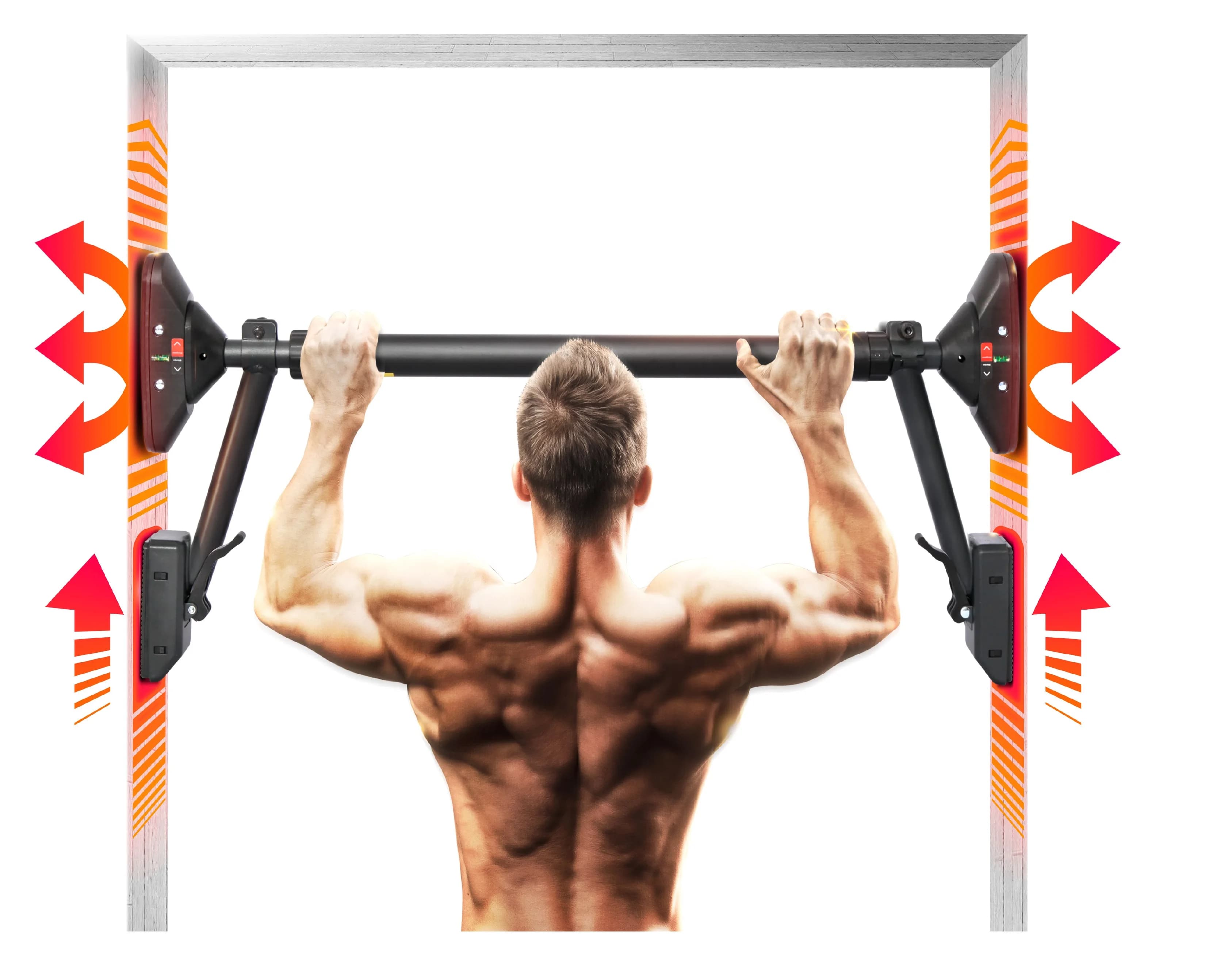 Pull Up Bar, E-Jet Sport, Chin up Bar Upper Body Workout, Two-Way Support Fitness Training Equipment