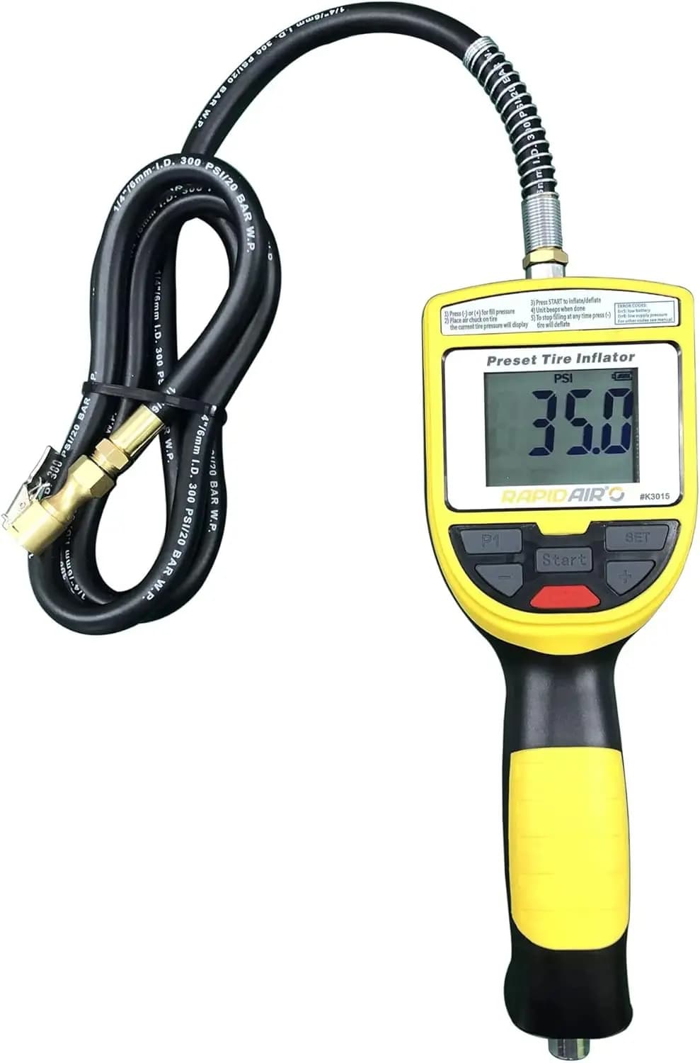 Compressore d'aria ricaricabile per pneumatici auto da 5 a 175 Psi