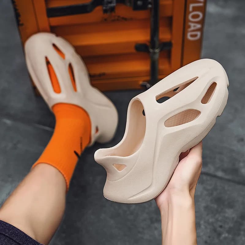 Pantofole con piattaforma mimetica unisex Materiale morbido EVA Tecnologia di stampaggio ad iniezione Scarpe casual da spiaggia per uomo donna