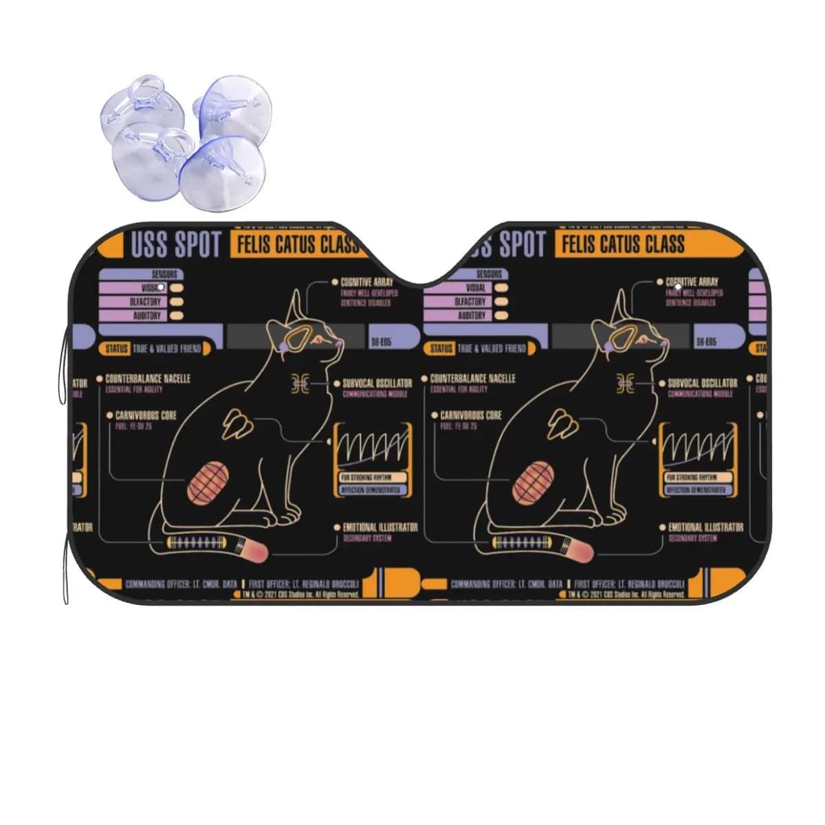 Stars Treks USS Spot Parabrezza retrattile Parasole 76x140 cm Foglio di alluminio Parasole per auto