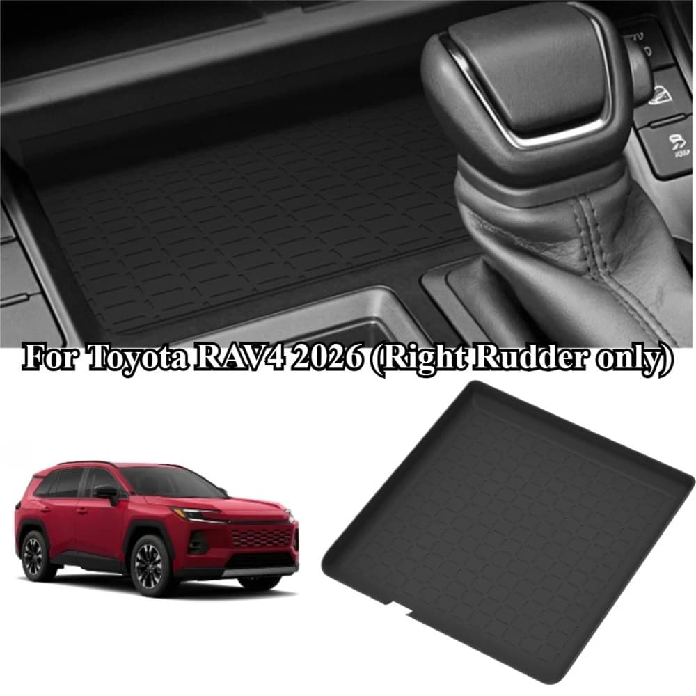 Tappetino in silicone per console centrale RHD per Toyota RAV4 2026, organizer per pad centrale auto con guida a destra, accessori interni