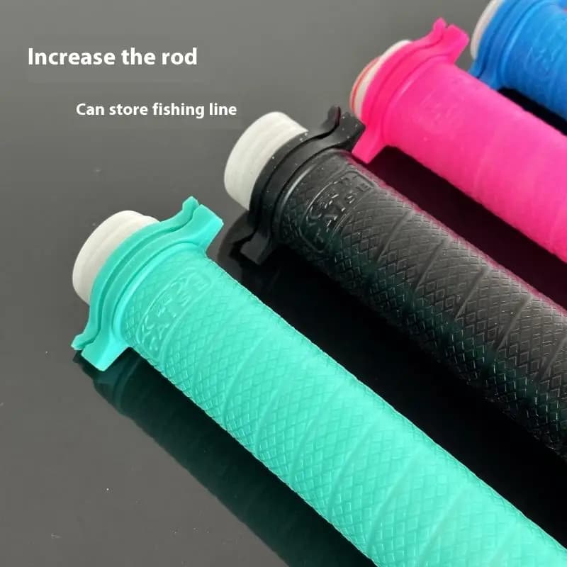 Nuovo Copricanna da Pesca Antiscivolo Universale, Protezione Elastica per Manico Canna da Pesca con Assorbimento degli Urti, Accessorio per la Pesca