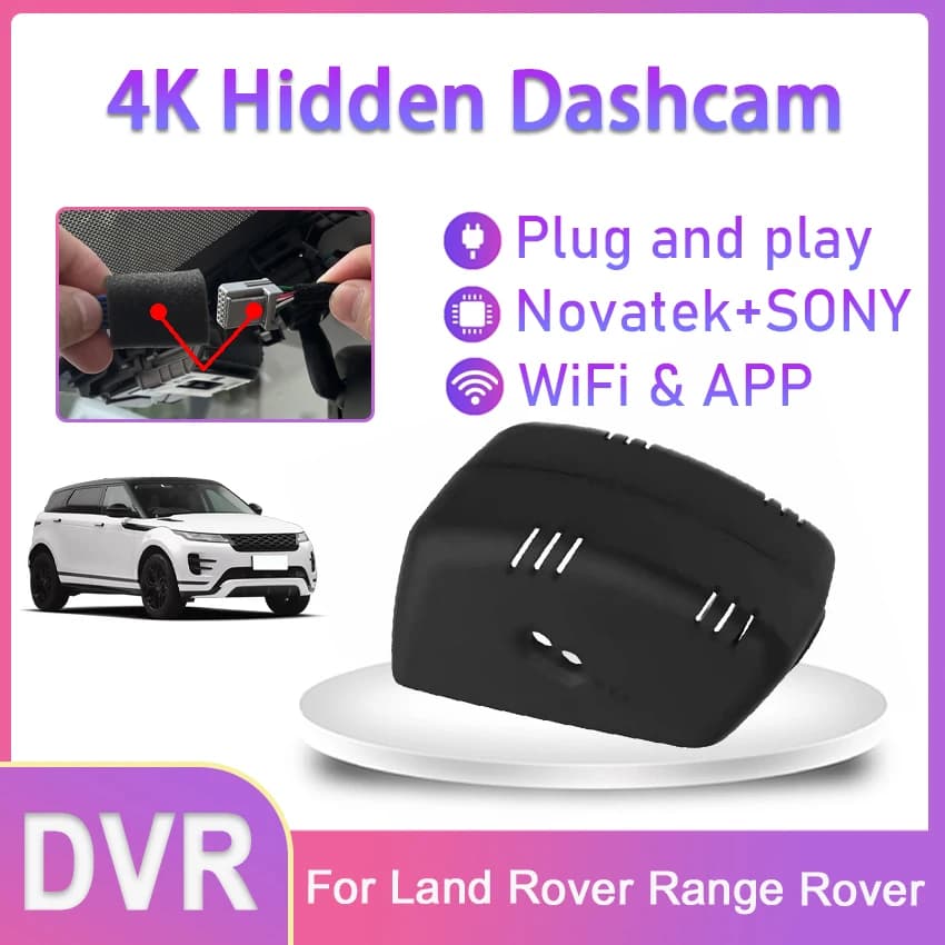 Nuovo! Telecamera DVR WiFi per auto UHD 2160P 4K Dash Cam Registratore video originale per Land Rover Range Rover 360PS 400PS 530PS 2023 DashCam