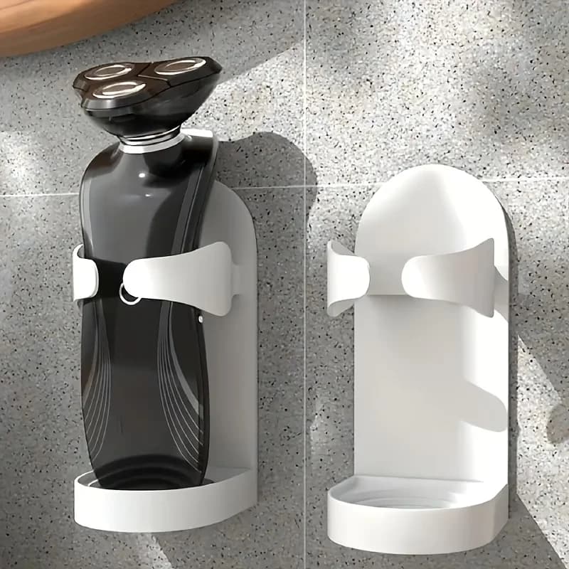 Blade Stand, Shaver Hook, Electric Shaver, Wall Mount Shaver Rack, No-drill Toothbrush Holder, Space-saving Organizer, Bathroom