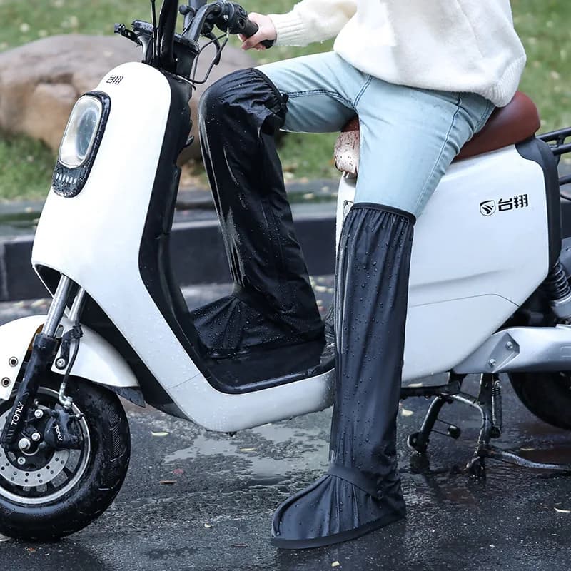 Copriscarpe Impermeabili Alti per Ciclismo e Escursionismo, Riutilizzabili, Antiscivolo e Antipioggia