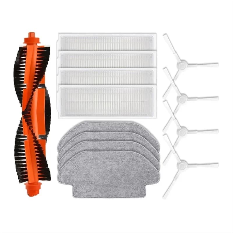 AEE4-Spazzola laterale principale Filtro Hepa Mop Panno Straccio Accessori di ricambio adatti per Xiaomi Robot Vacuum S10