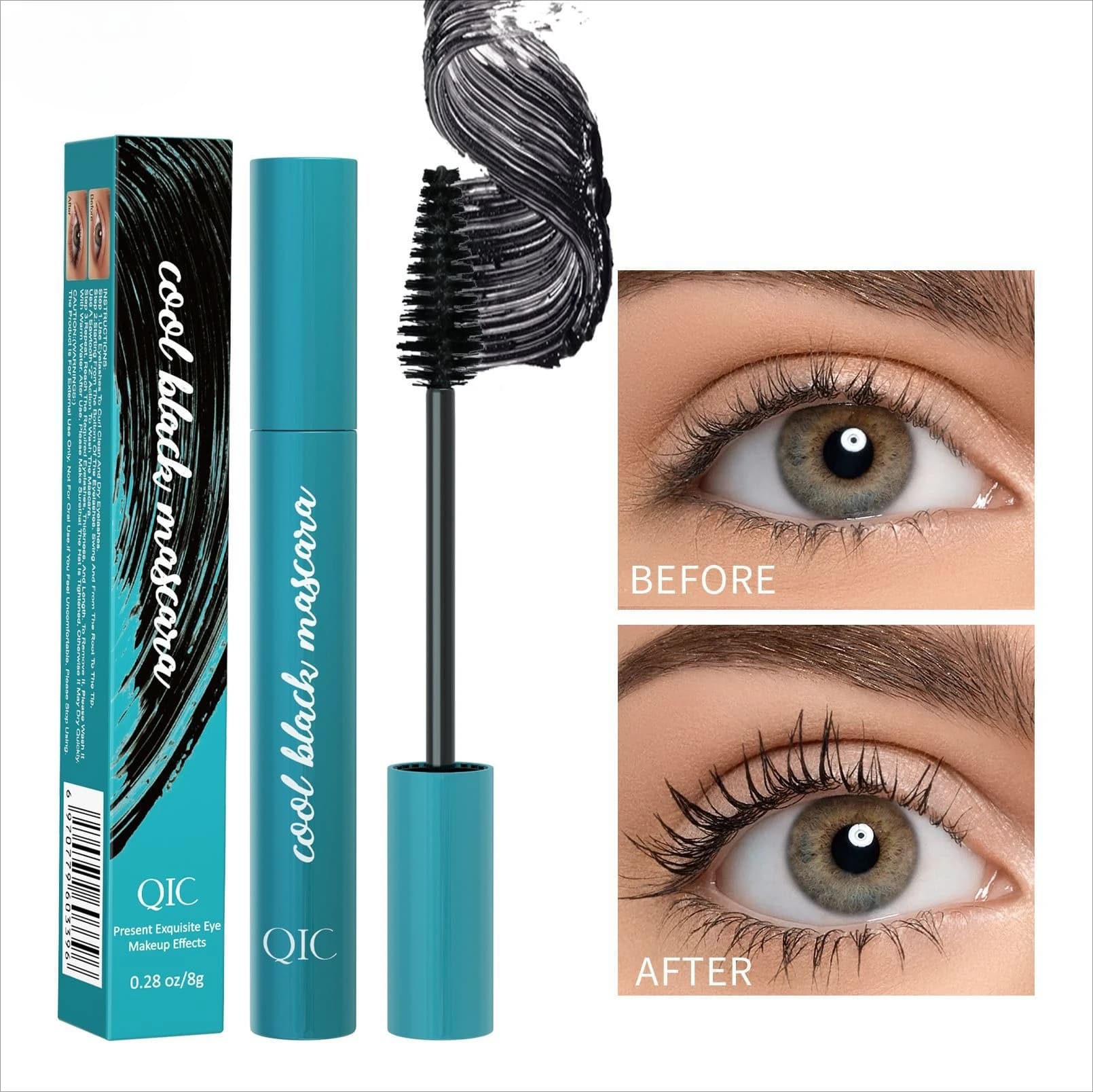 Setting thick, sweat resistant thick curling mascara long primer beauty in stock