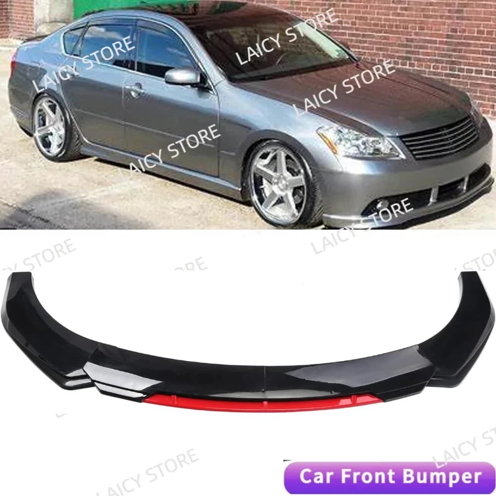 LAICY For I-nfiniti M35h M37 M45 Car Front Body Bumper Lower Spolier Lip Chin Diffuser Splitter Air Dam Kit Protector Guard