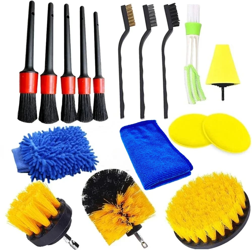 New cleaning kit for car details Car wash brushes Sponges Air vents for car Air outlets Tools for cleaning clean dirt powder