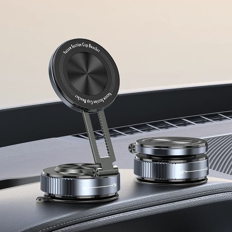Nuovo supporto magnetico per telefono, supporto telescopico pieghevole, staffa per telefono con ventosa in gel nano aggiornata per la tua auto/palestra/specchio