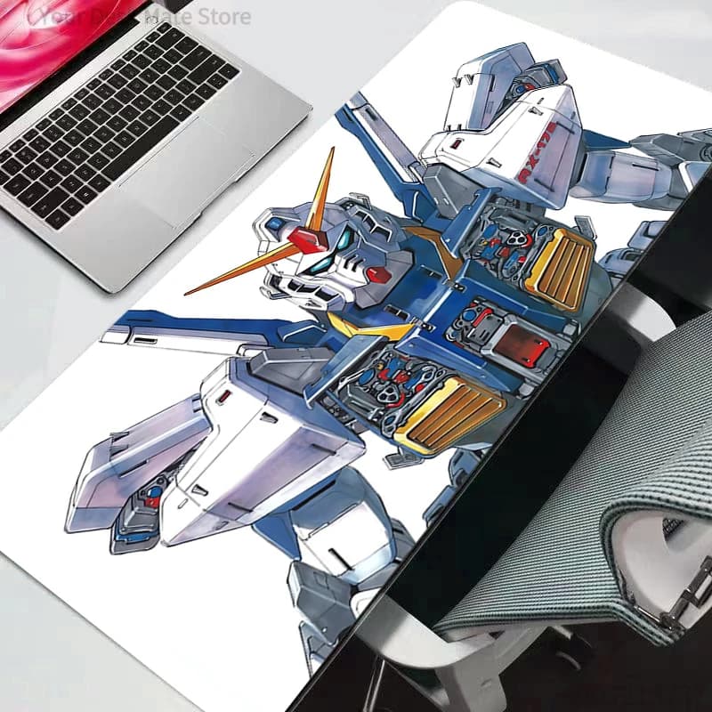 Tappetini per mouse grandi, tappetino per mouse anime, gabinete gamer, nuovo tappetino da scrivania, accessori per tastiera gaming, mousepad Gundam anime