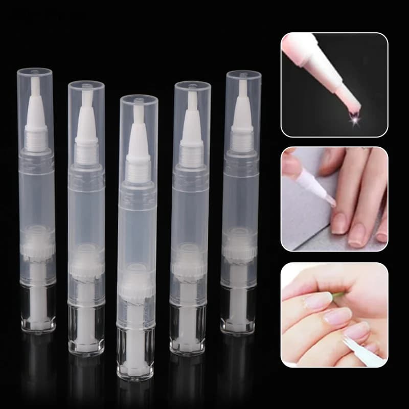 5/10pcs 5Ml Pen Oil For Nails Empty Pen Reusable Pen Oil For Cuticle Brush Growing Eyelash Liquid Nail Polish Oil For Cuticol