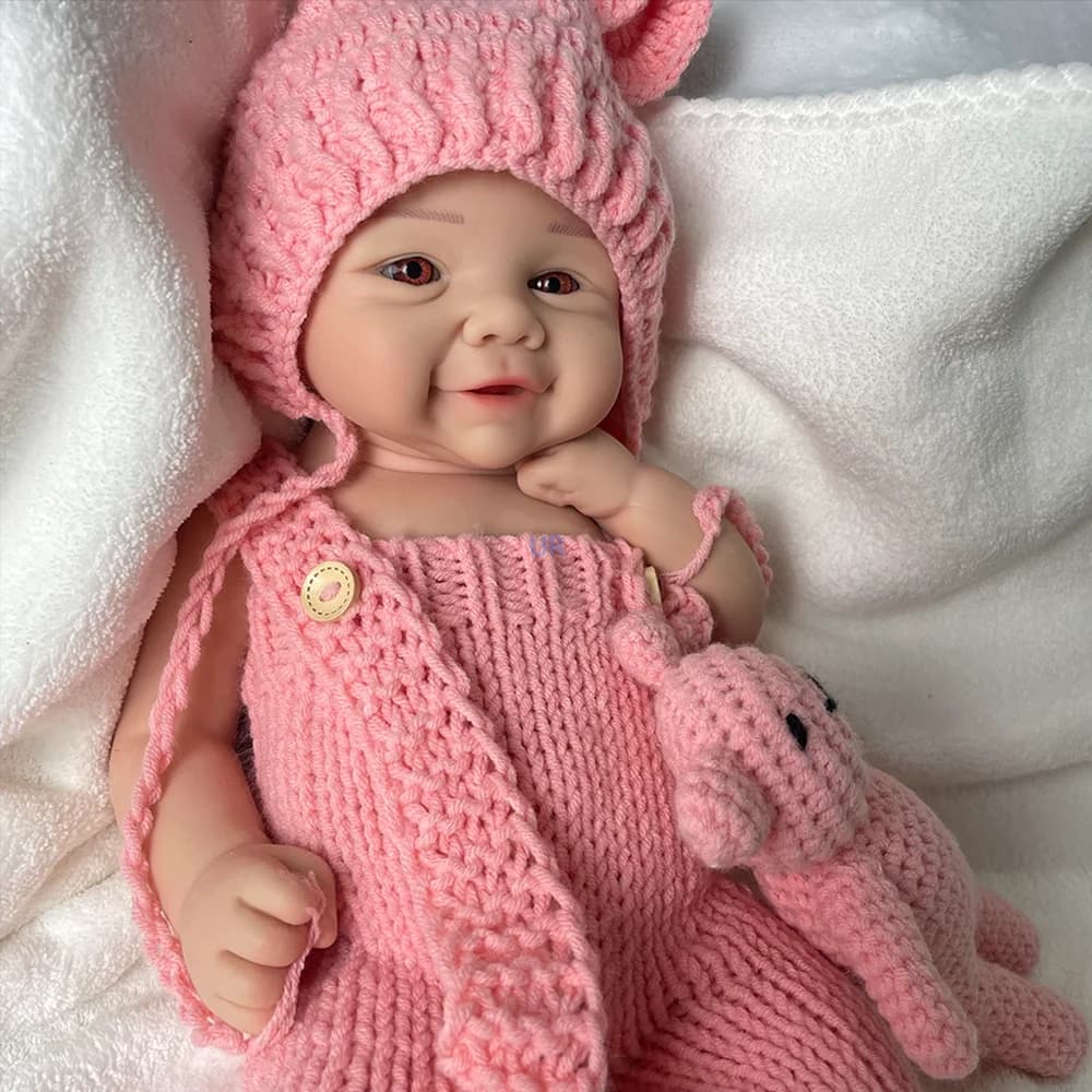 Bambole per bambini rinate in silicone da 18 pollici Ragazza realistiche Bambole per neonati Bambole dipinte a mano Artista Collezionisti Appassionati di bambole