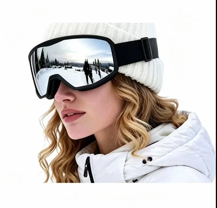 Ski goggles that can hold reading glasses; high definition, wind and sand protection, impact resistance