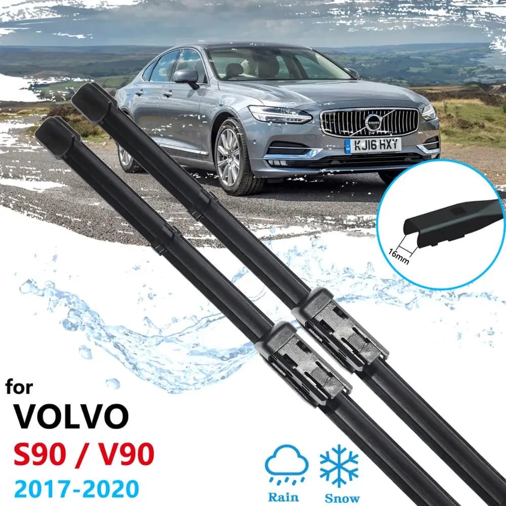 Lame auto Tergicristallo per VOLVO S90 V90 2017 2018 2019 2020 S 90 V Parabrezza Tergicristalli T4 T5 T6 T8 D3 D4 D5 AWD Auto Accessori Pennelli